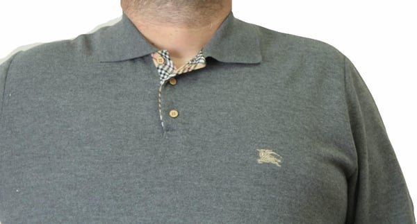Erkek Büyük Beden Polo Yaka Sweat Brb 24400 ANTRASIT