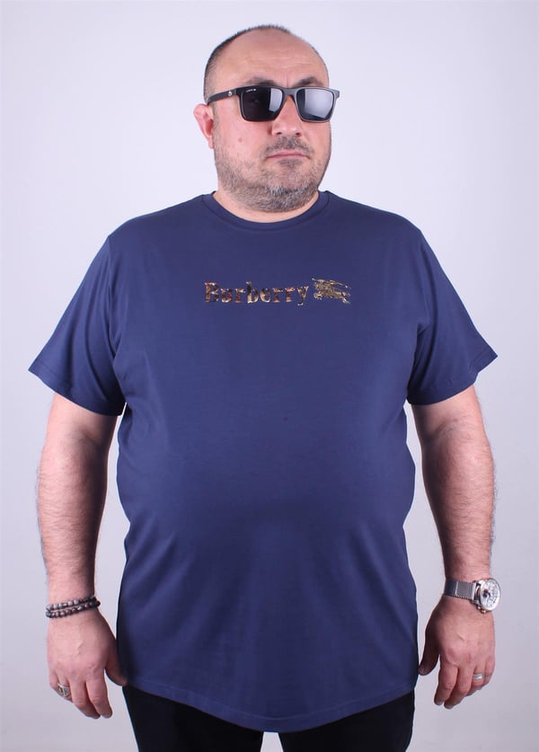 BURB Sıfır Yaka Tişört 23153 Marin