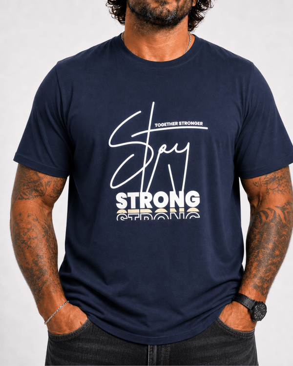 Starbattal Erkek Büyük Beden Sıfır Yaka Tişört Strong 26131 LACIVERT