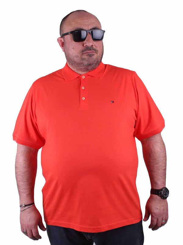 Büyük Beden Erkek Polo Tişört 23405 Nar Çiçeği