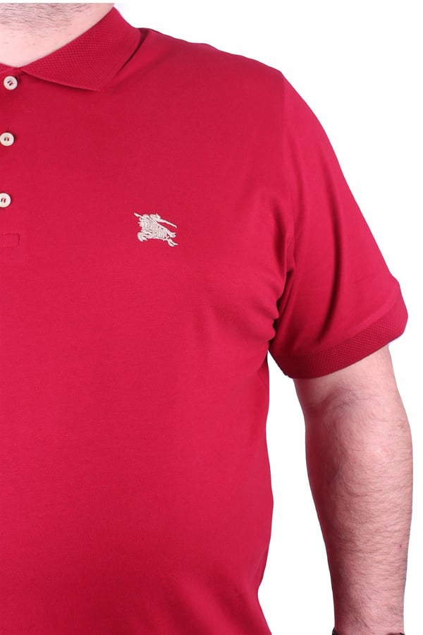 Büyük Beden Erkek Polo Tişört 23406 BORDO