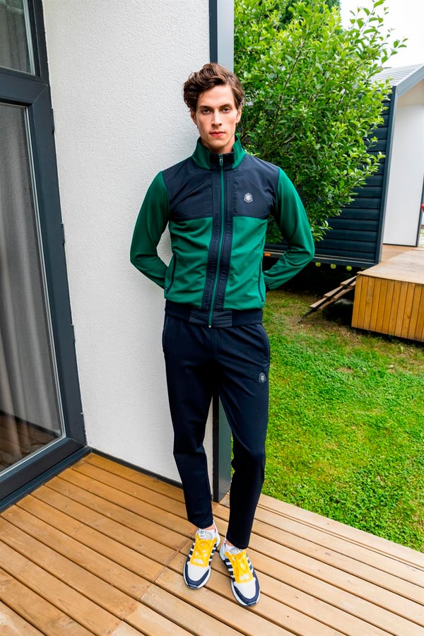 Erkek Dalgıç Kumaş Slim Fit Dar Paça Eşofman Takımı
