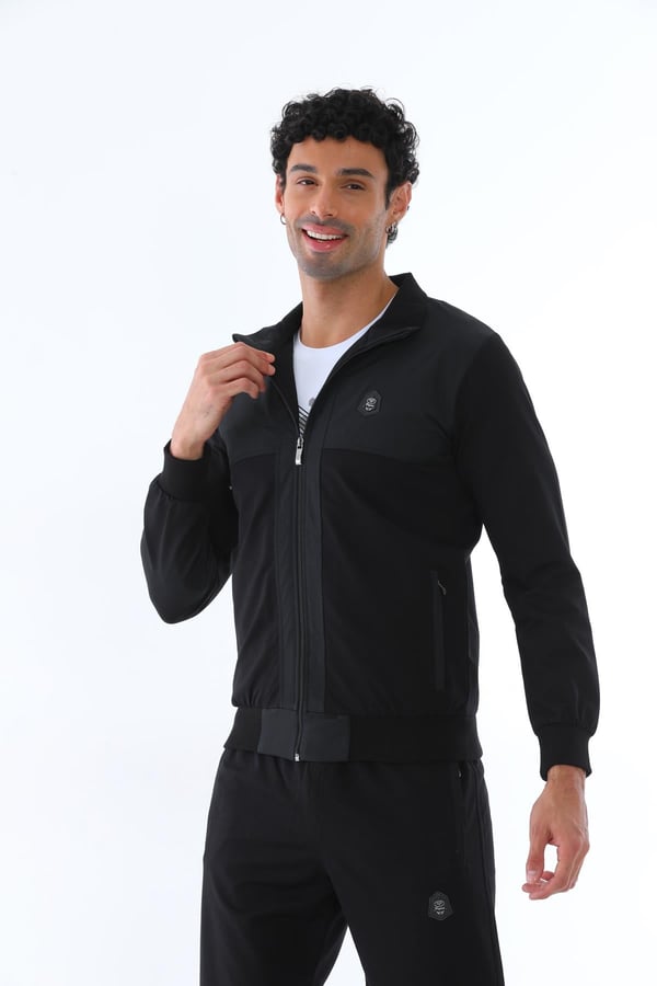 Erkek Dalgıç Kumaş Slim Fit Dar Paça Eşofman Takımı