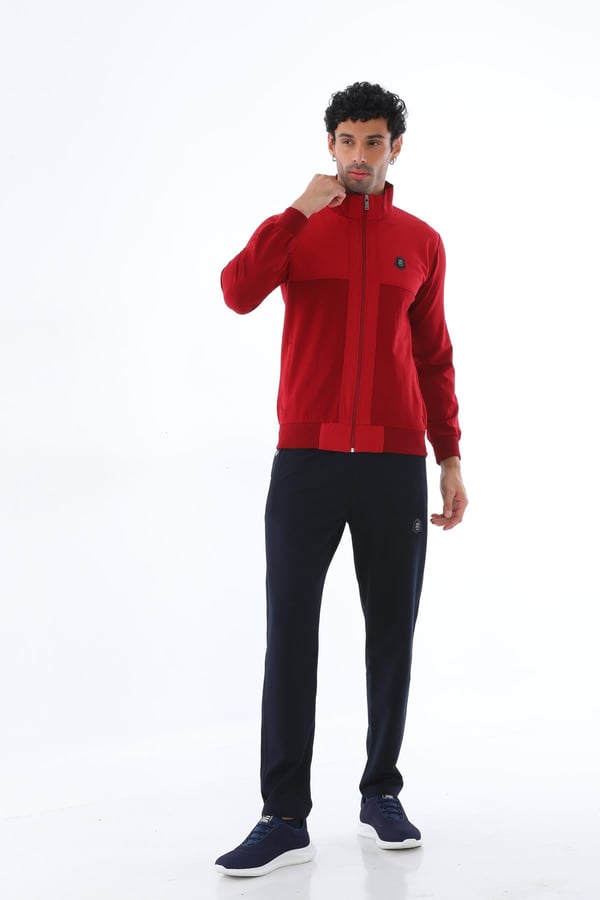 Erkek Dalgıç Kumaş Slim Fit Dar Paça Eşofman Takımı