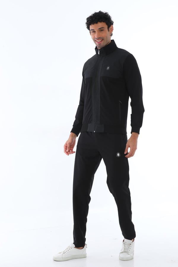 Erkek Dalgıç Kumaş Slim Fit Dar Paça Eşofman Takımı