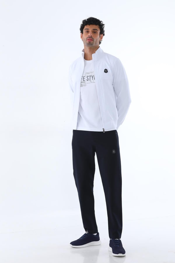 Erkek Dalgıç Kumaş Slim Fit Dar Paça Eşofman Takımı