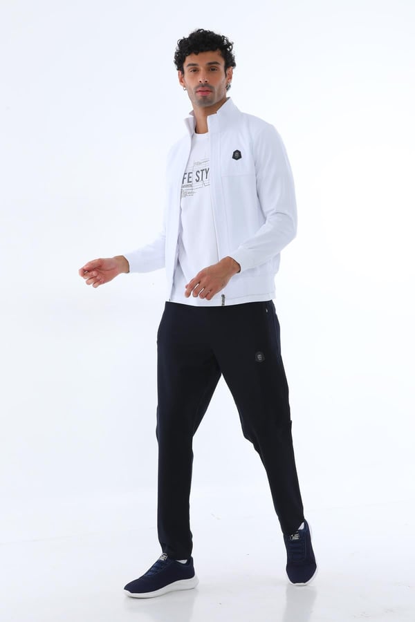 Erkek Dalgıç Kumaş Slim Fit Dar Paça Eşofman Takımı