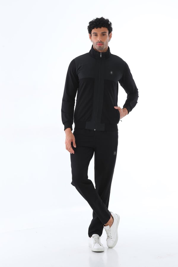Erkek Dalgıç Kumaş Slim Fit Dar Paça Eşofman Takımı