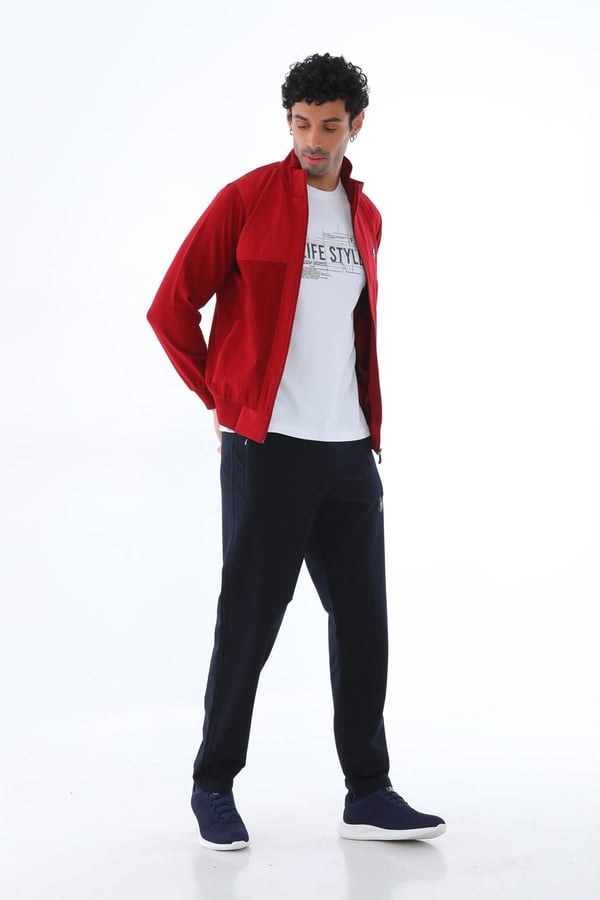Erkek Dalgıç Kumaş Slim Fit Dar Paça Eşofman Takımı