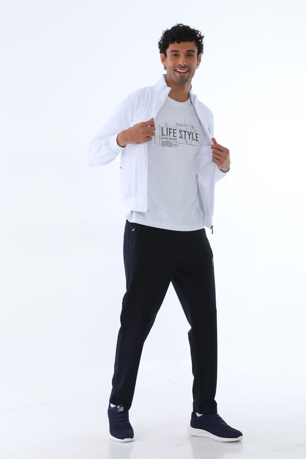 Erkek Dalgıç Kumaş Slim Fit Dar Paça Eşofman Takımı