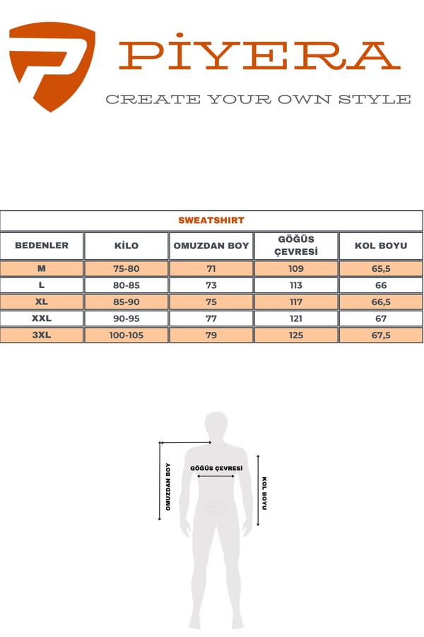 Erkek Koyu Gri Renk Mare Jaker Kumaş Bisiklet Yaka Uzun Kol Gögüste Şerit Nakış Sweatshirt - 7657