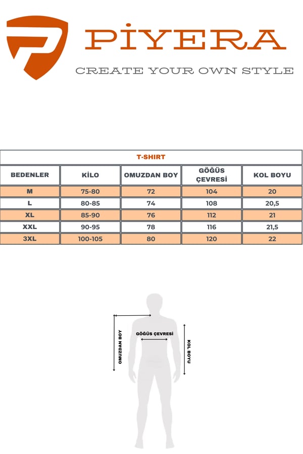 Erkek Lacivert Süprem Kumaş Bisiklet Yaka Slim Fit Dar Kesim Piyera Sports Baskılı Kısa Kol T-Shirt - 136