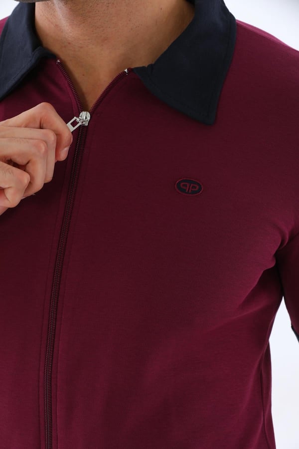 Erkek Polo Yaka Fermuarlı Eşofman Takımı