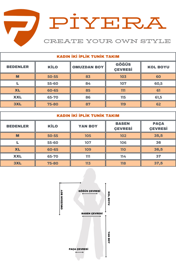 Kadın Mor İki İplik Kumaş Cepli Bisiklet Yaka Taşlı Boncuklu Fermuarlı Tunik Takım - 7461