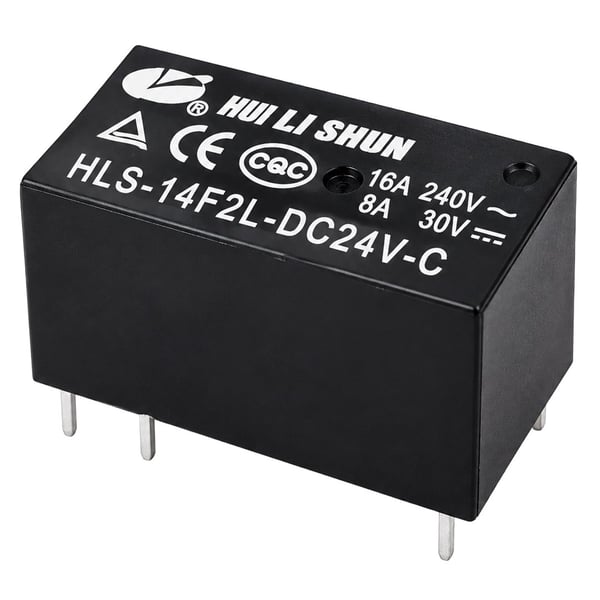 12 VOLT ROLE ÇİFT KONTAK ŞEFFAF 8 BACAK 16 AMPER HLS-14F2L-DC24V Fiyatı - Merter Elektronik