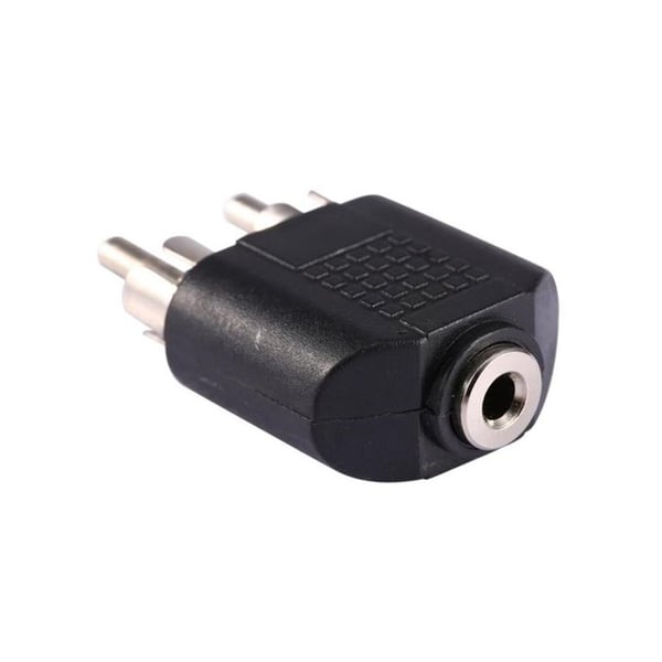 3.5 Mm Stereo Dişi  / 2 Rca Erkek Çevirici Jack Fiyatı - Merter Elektronik