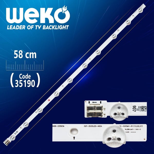 32F-3535LED-40EA - D1GE-320SC1-R3 - 1GE-320SC1-R2 - 58 CM 10 LEDLİ - (WK-495)