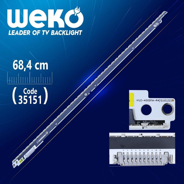 40SNB 3D-7032LED-MCPCB-L - V1LE-400SMA-R4 - (WK-238)
