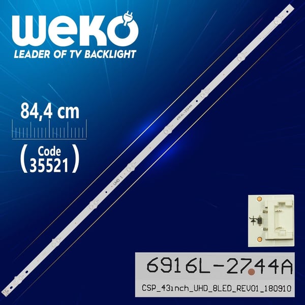43 V16.5 ART3 2744 REV0.1 1 - CSP_43INCH_UHD_8LED_REV01_180910 - 84.4 CM 8 LEDLİ - (WK-1057)
