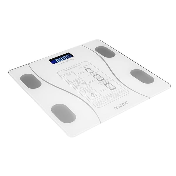 ASONIC BS260 260*260MM 2*AAA PİL HEDİYELİ BEYAZ DİJİTAL BLUETOOTH BASKÜL Fiyatı - Merter Elektronik
