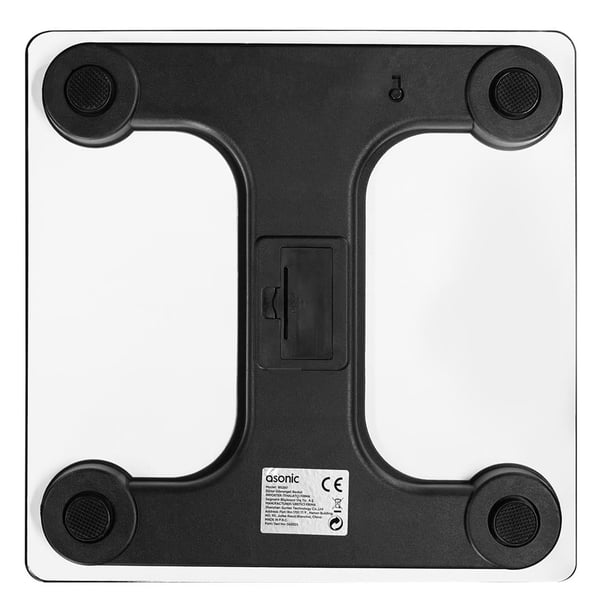 ASONIC BS260 260*260MM 2*AAA PİL HEDİYELİ BEYAZ DİJİTAL BLUETOOTH BASKÜL Fiyatı - Merter Elektronik