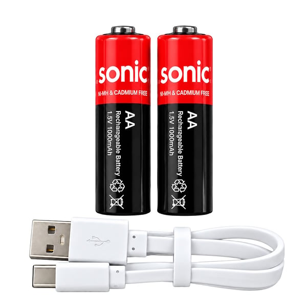 ASONİC PL1400 1.5V 1400 MAH/2600 MVH TYPE-C ŞARJLI 2'Lİ AA PİL
