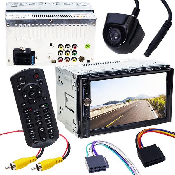 AVGO AVG-U1835 7 USB/SD/MP5/BLUETOOTH DOKUNMATİK EKRAN DOUBLE MEKANİKSİZ GERİ VİTES KAMERALI OTO TEYP 4X50 WATT