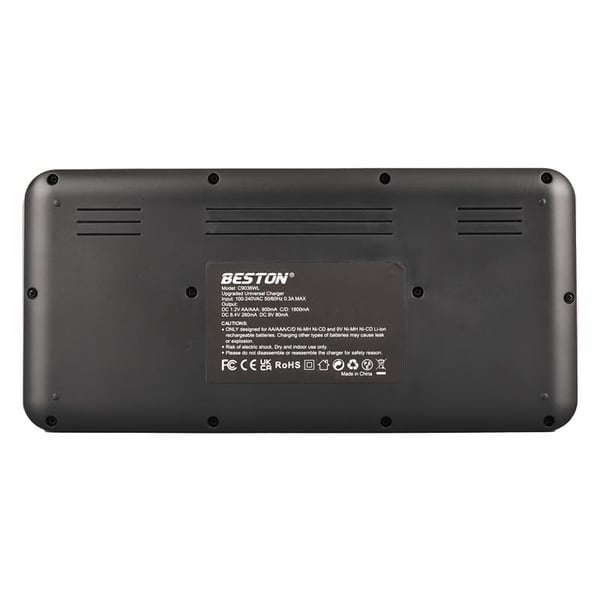 BESTON C9036WL AA/AAA/9V/C BOY/DBOY/Ni-MH/Ni-CD/9V/LİTYUM PİL LCD EKRANLI HIZLI ŞARJ CİHAZI