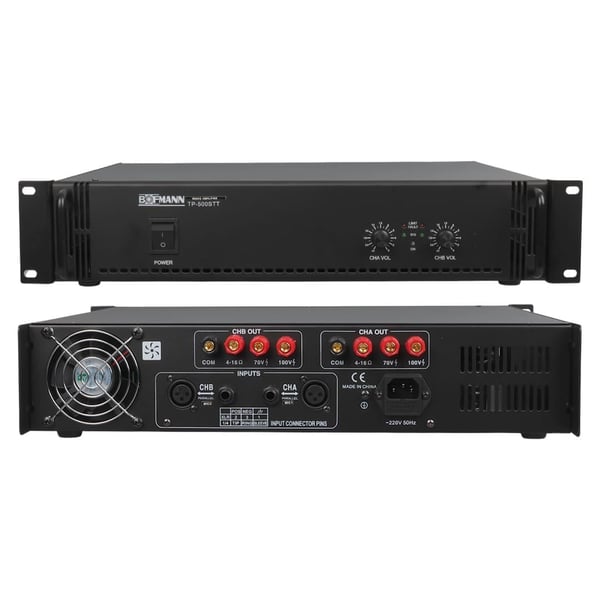 BOFMANN TP-500STT 2X250 WATT HAT TRAFOLU STREO POWER AMPLİFİKATÖR