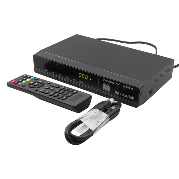BOTECH BS-5000 1080P FULL HD HDMI + SCART + USB GİRİŞLİ KASALI UYDU ALICI