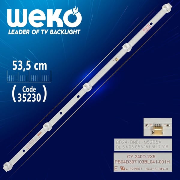 CY-240D-2X5 - PB04D397103BL041-001H - 8D24-DNDL-M5205A - 39.7 CM 5 LEDLİ - (WK-898)