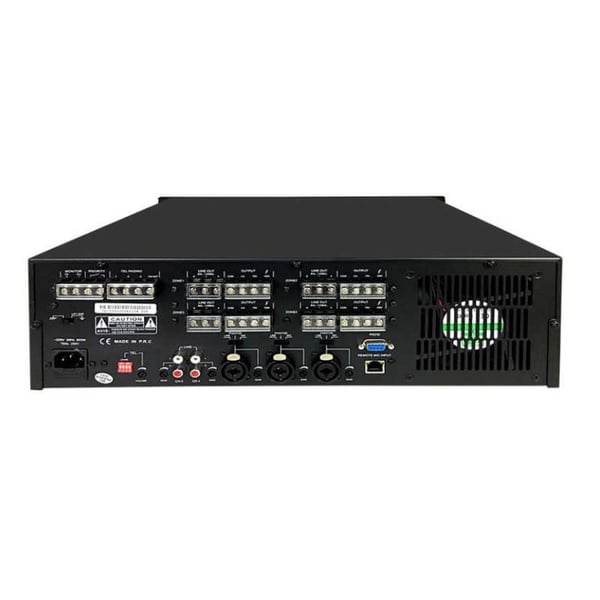 DECON DP-5200 4 X 200W 4 OHM 70-100V USB-SD 5 X 4 MATRIX MIXER AMFİ