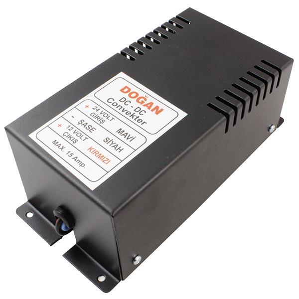 DOĞAN 24V/12V 15 AMPER OTO KONVERTÖR