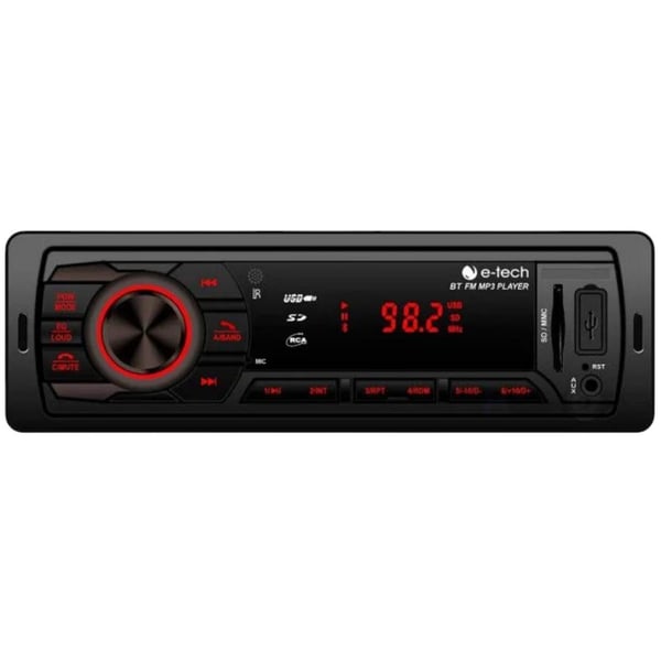 E-TECH E-28434 FM/USB/SD/BT/AUX BLUETOOTH BAĞLANTILI 4X40 WATT OTO TEYP Fiyatı - Merter Elektronik