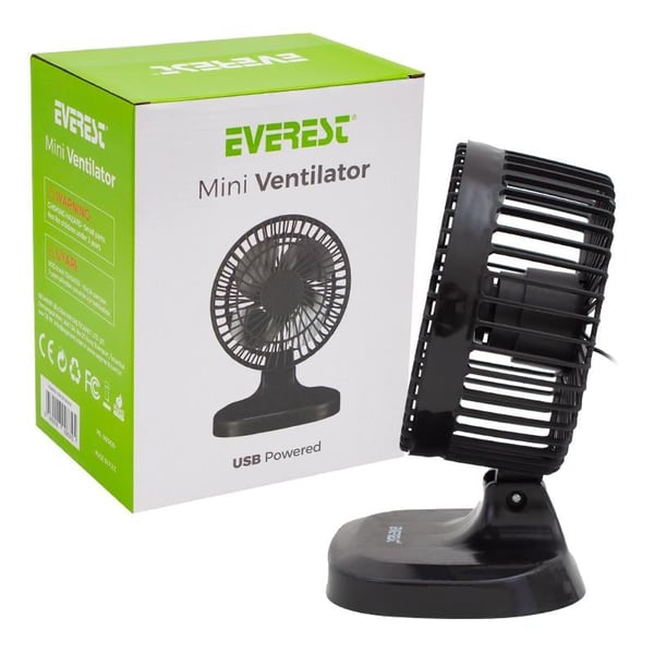 EVEREST EFN-503 7 MASA ÜSTÜ SİYAH USB FAN