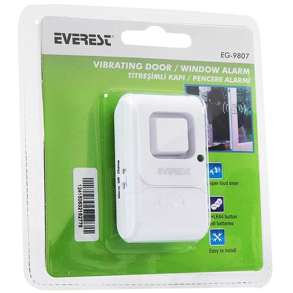 EVEREST EG-9807 TİTREŞİMLİ KAPI VE PENCERE GÜVENLİK ALARMI