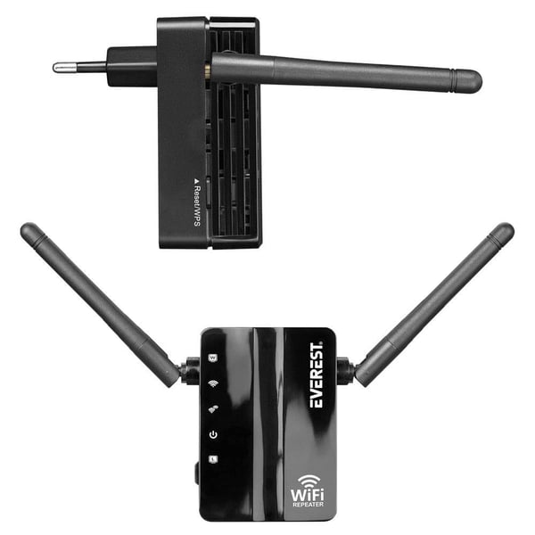 EVEREST EWR-812N 300 MBPS 2.4GHZ WİFİ REPEATER+AP DESTEKLİ SİNYAL GENİŞLETİCİ