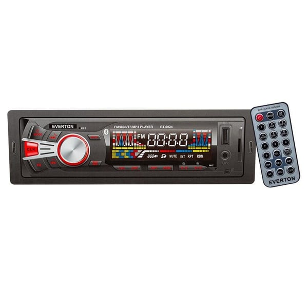 EVERTON RT-6024 USB/SD/TF/FM/AUX/BT BLUETOOTHLU MEKANİKSİZ OTO TEYP 4X50 WATT