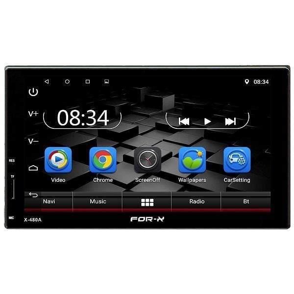 FOR-X X-480 7 ANDROİD NAVİGASYONLU USB/SD/BLUETOOTH MULTİMEDYA DOUBLE MEKANİKSİZ  OTO TEYP