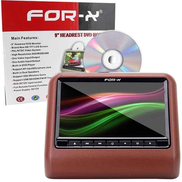 FOR-X X-9788 SD USB DAHİLİ DVD OYNATICI 9 LCD MONİTÖR (TEKLİ TEK FİYAT)