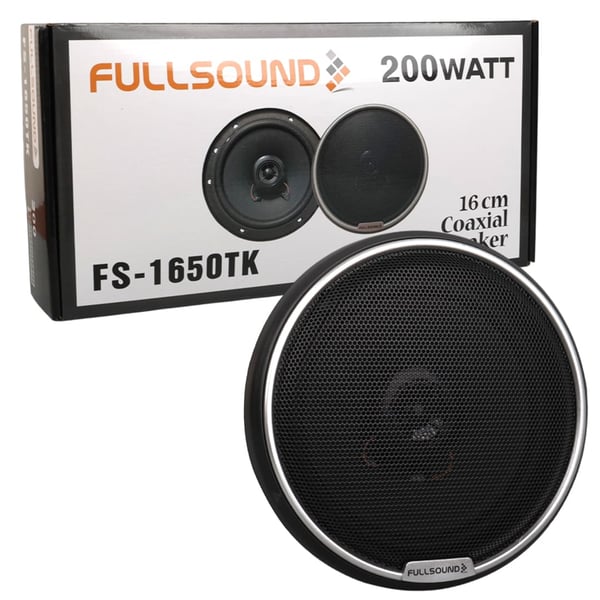 Fullsound FS-1650TK 16 CM 6'' 200 Watt Tweeterlı Kapaklı Oto Hoparlör (2'li Takım) Fiyatı - Merter Elektronik