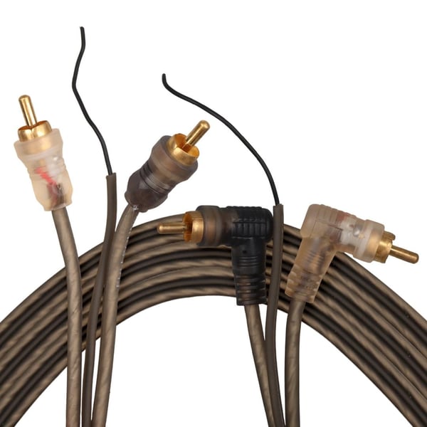 FULLY G-512AB 2 RCA + 2 RCA 5 METRE L TİP ŞASELİ OTO ANFİ KABLO