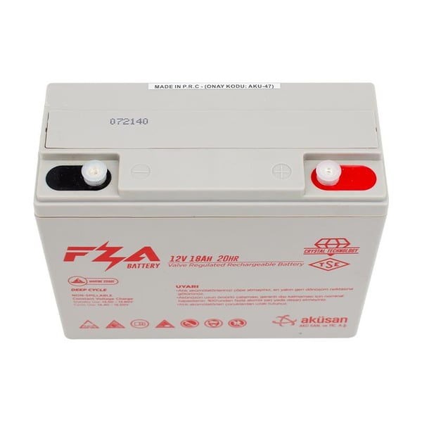FZA 12 VOLT - 18 AMPER AKÜ (181 X 77 X 167 MM)