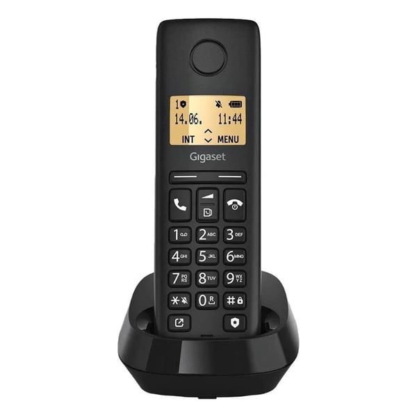 SIEMENS GIGASET PURE 100 14 SAAT KONUŞMA 180 SAAT BEKLEME 50 KİŞİ RAHBER SİYAH DECT TUŞLU TELSİZ TELEFON