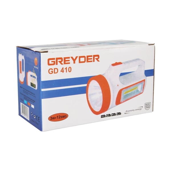 GREYDER GD-410 SOLAR ŞARJLI 3 WATT 12 LED EL FENERİ IŞILDAK Fiyatı - Merter Elektronik