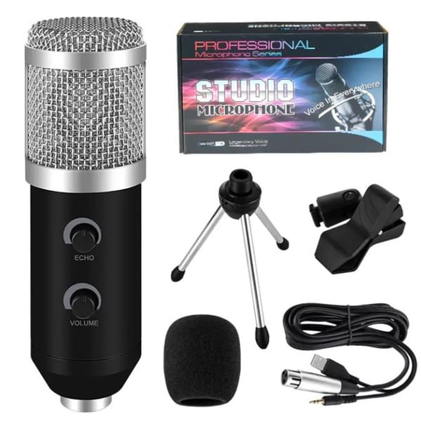 HAIKI HK-100 MASAÜSTÜ KONDENSER STÜDYO PODCAST YAYINCI MİKROFONU 3 METRE KABLOLU