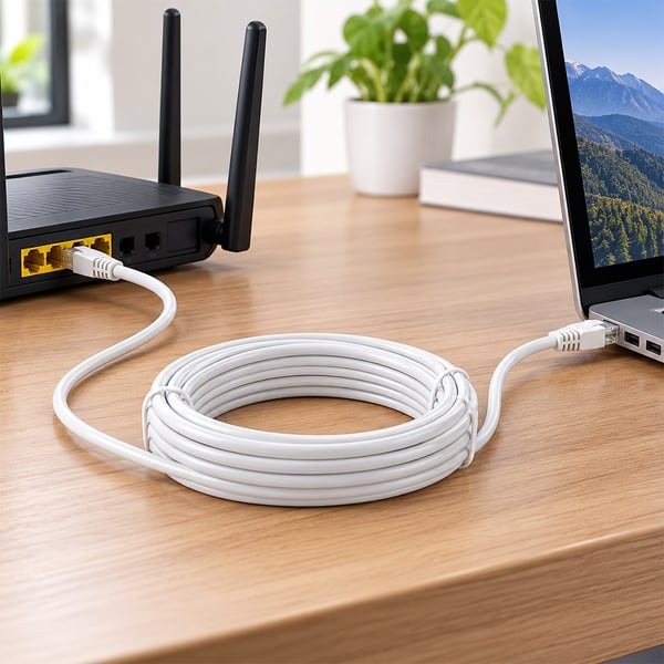 HERZ BEYAZ CAT6 10 METRE RJ45 PATCH NETWORK ETHERNET İNTERNET KABLOSU Fiyatı - Merter Elektronik