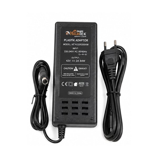 HIGHTEK HT-4202000XM TDS UÇLU XIAOMI M365 42 VOLT 2 AMPER 84 WATT ELEKTRİKLİ SCOOTER ŞARJ CİHAZI ADAPTÖRÜ Fiyatı - Merter Elektronik