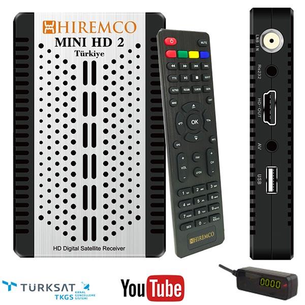 HIREMCO MİNİ HD 2 TKGSLİ FULL HD MİNİ UYDU ALICISI
