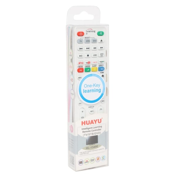 Huayu HL-1340E TV-LCD-Uydu-DVD Öğrenebilen Netflix-Youtube-Amazon Tuşlu Akıllı Kumanda Fiyatı - Merter Elektronik